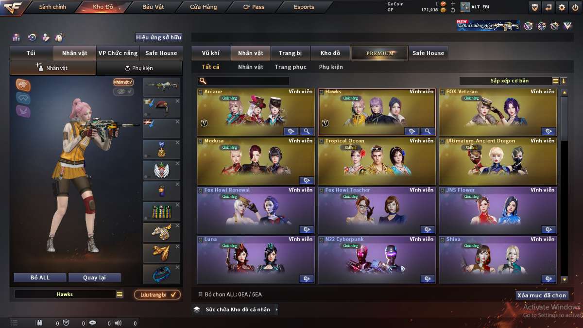 shop acc cf uy tin gia re